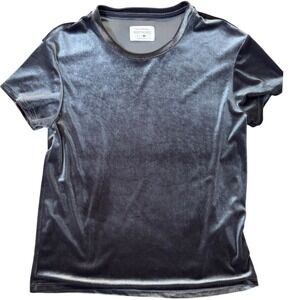 Southcott Velvet T-Shirt Women's‎ Short Sleeve Gray Made in USA Trendy Top